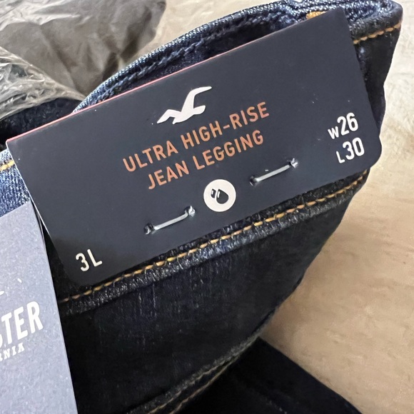 Ultra High Rise Blue Jean Leggings 3L Size W26 L30 - Picture 3 of 5